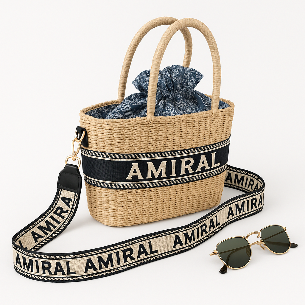 Sac à main Amiral - Raphia