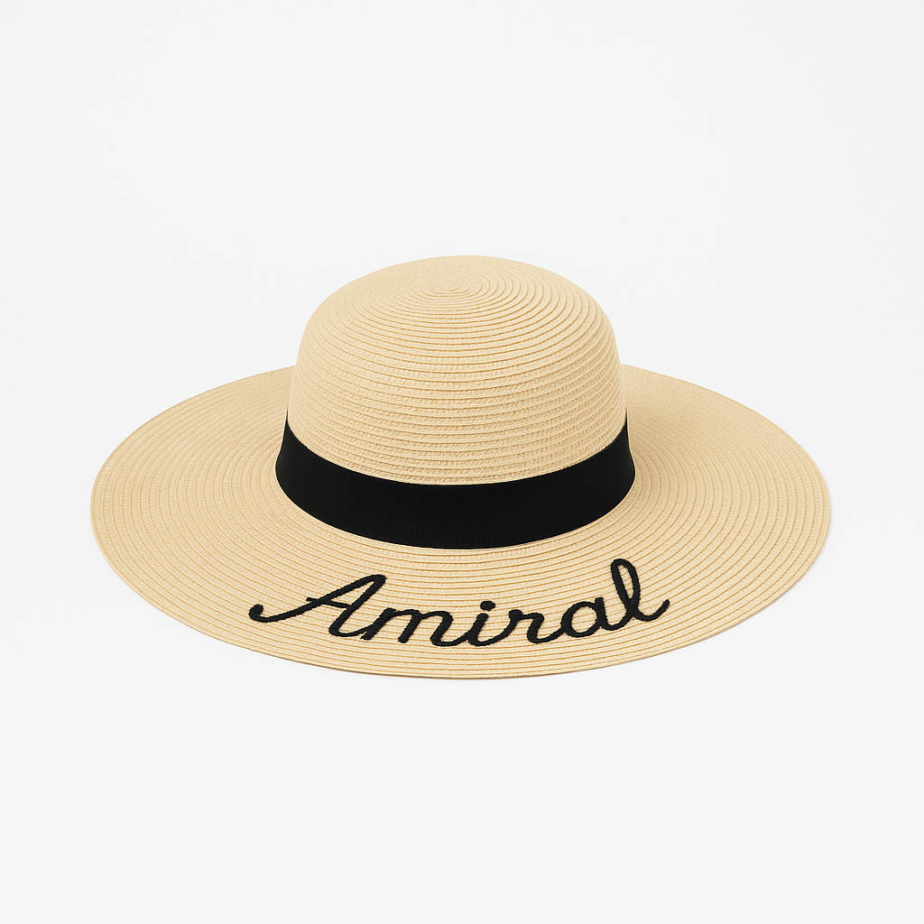 Chapeau de plage Amiral - Raphia