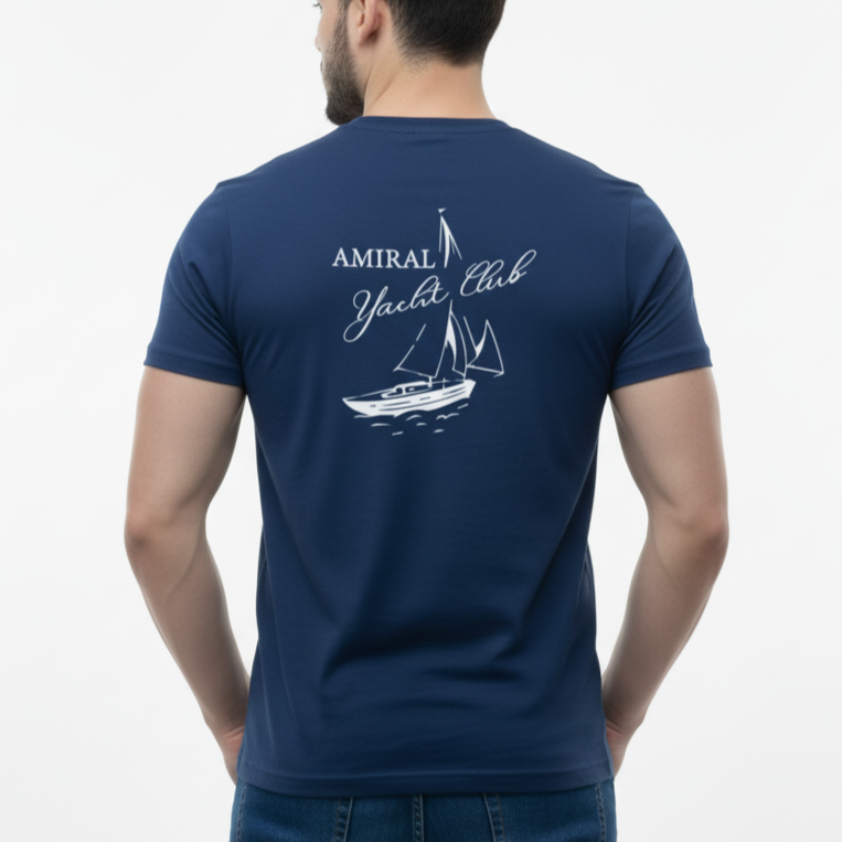T-shirt oversize Amiral Yacht club | Printed