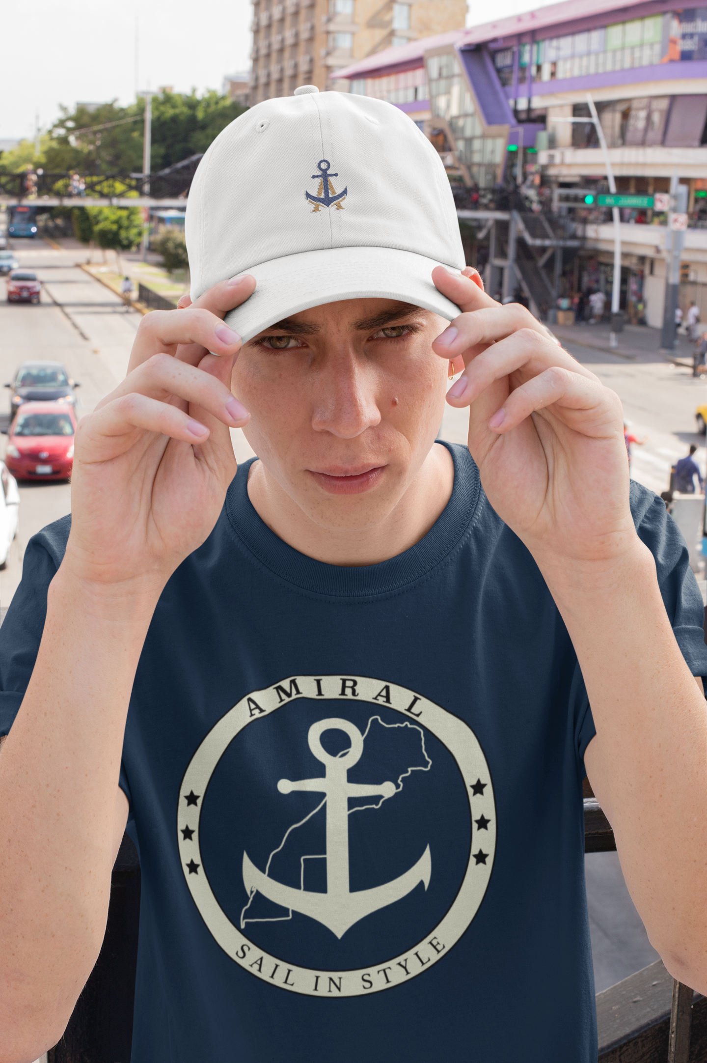 T-shirt Slim Fit Amiral Classic | Imprimé