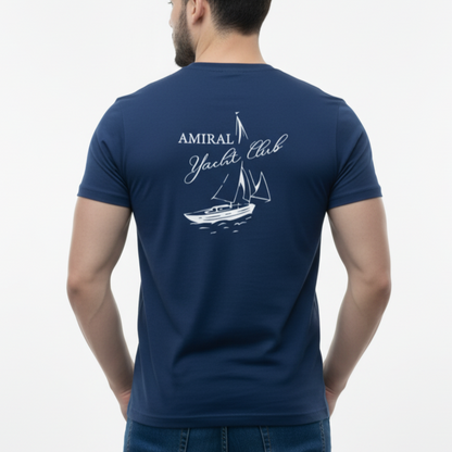 T-shirt oversize Amiral Yacht club | Printed
